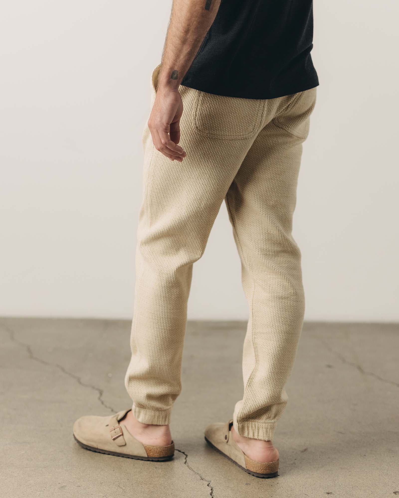 The Apres Pant in Natural Sashiko - Image 3