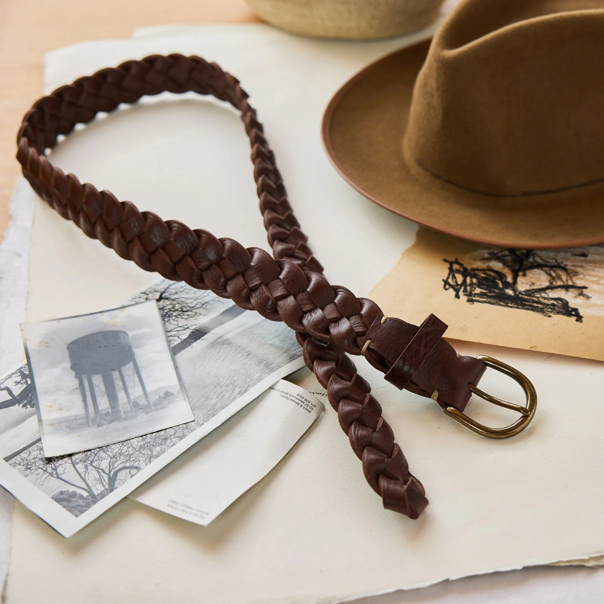 The Braided Belt in Dark Brown - Image 3