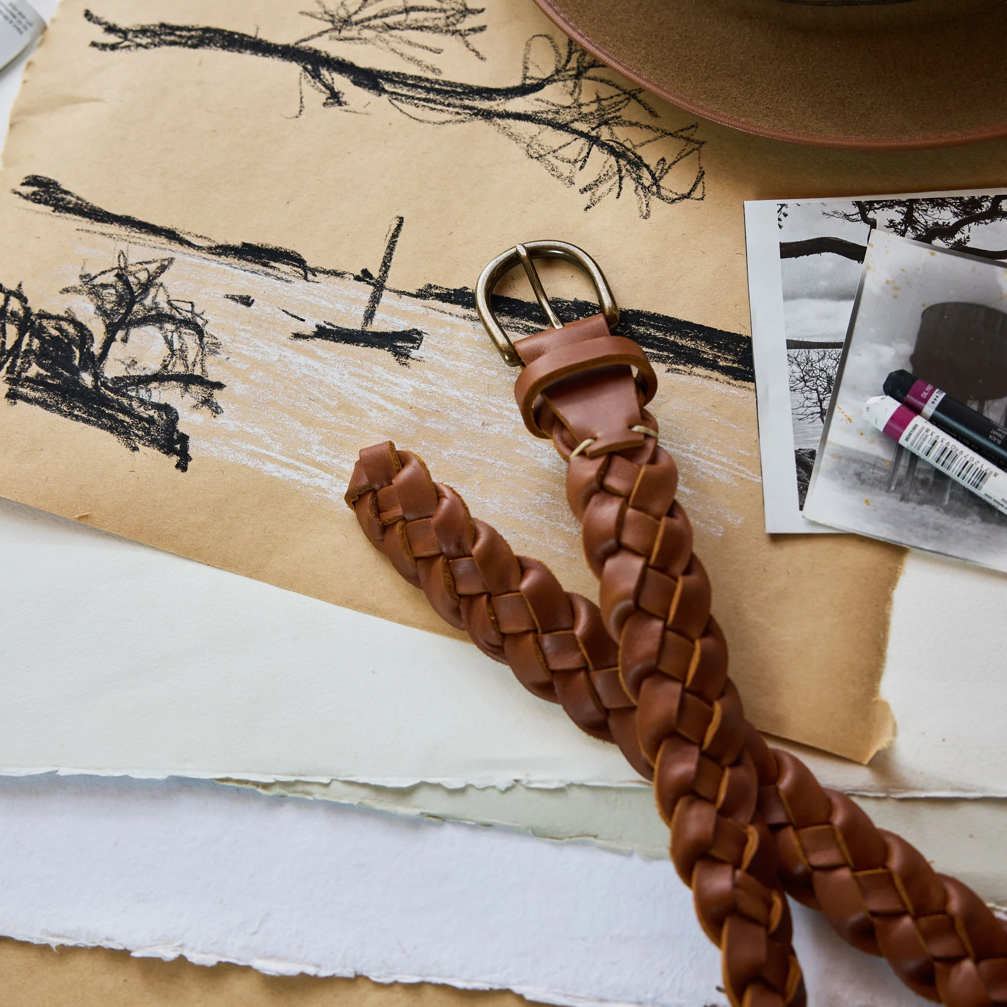The Braided Belt in Whiskey - Image 3