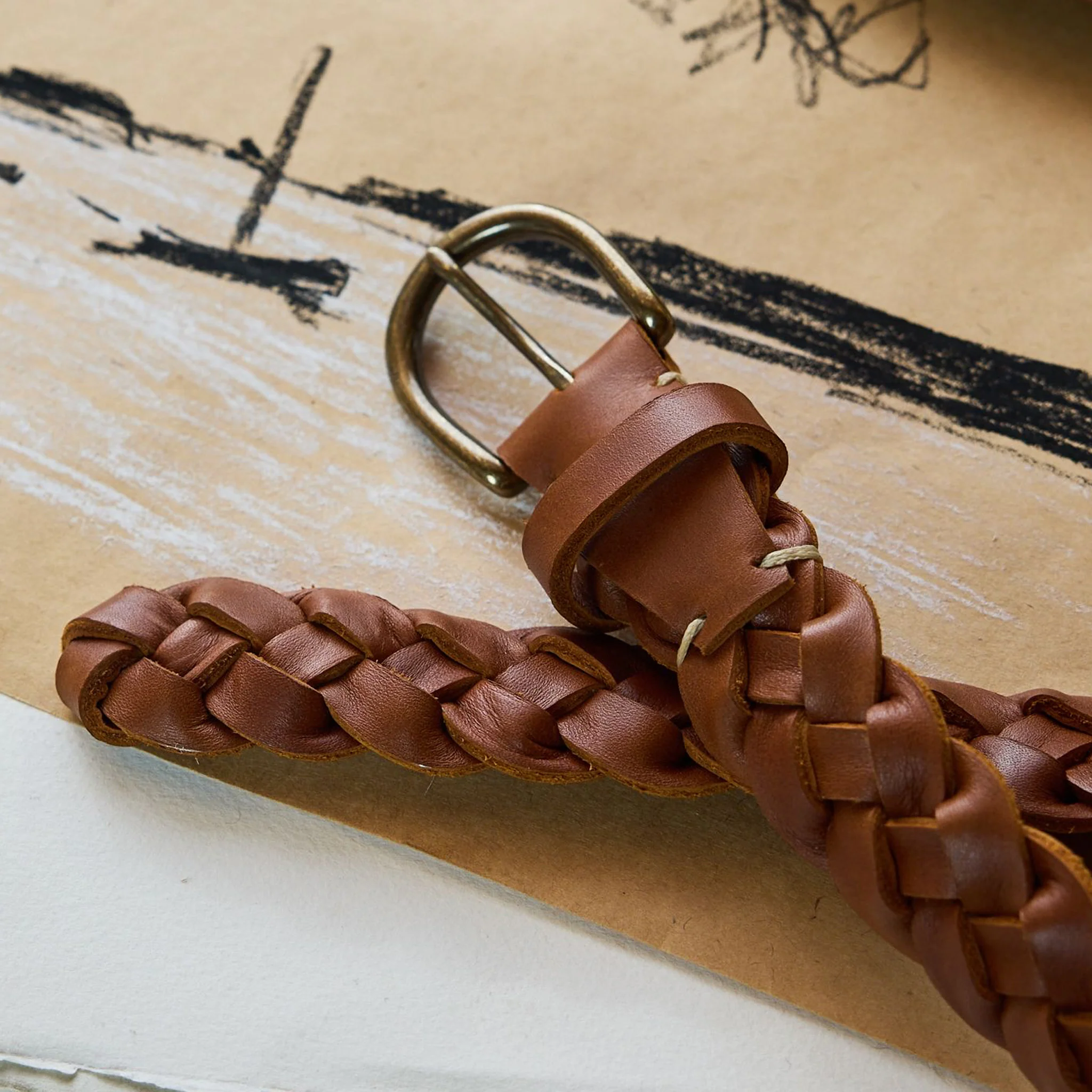 The Braided Belt in Whiskey - Image 4