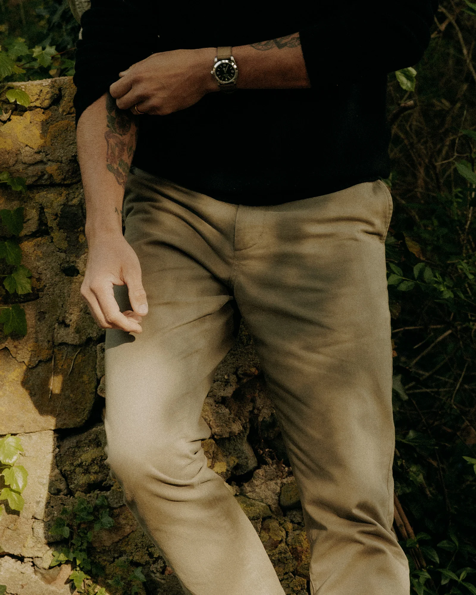 The Democratic Foundation Pant in Organic Smoked Olive - Image 3