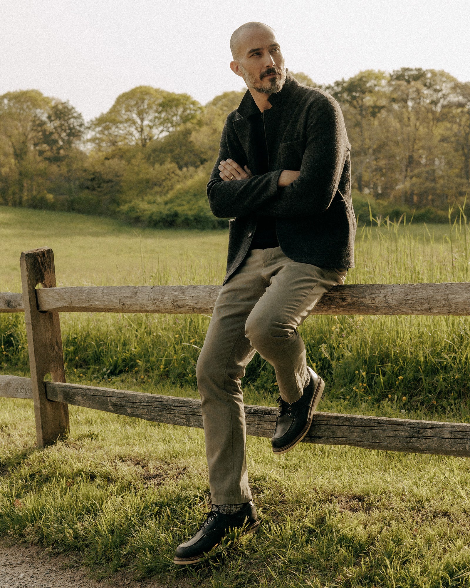 The Democratic Foundation Pant in Organic Smoked Olive - Image 4