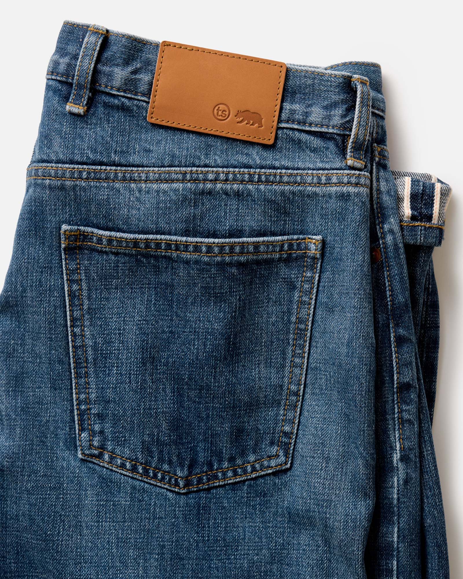 The Democratic Jean in Mid Wash Organic Selvedge - Image 7