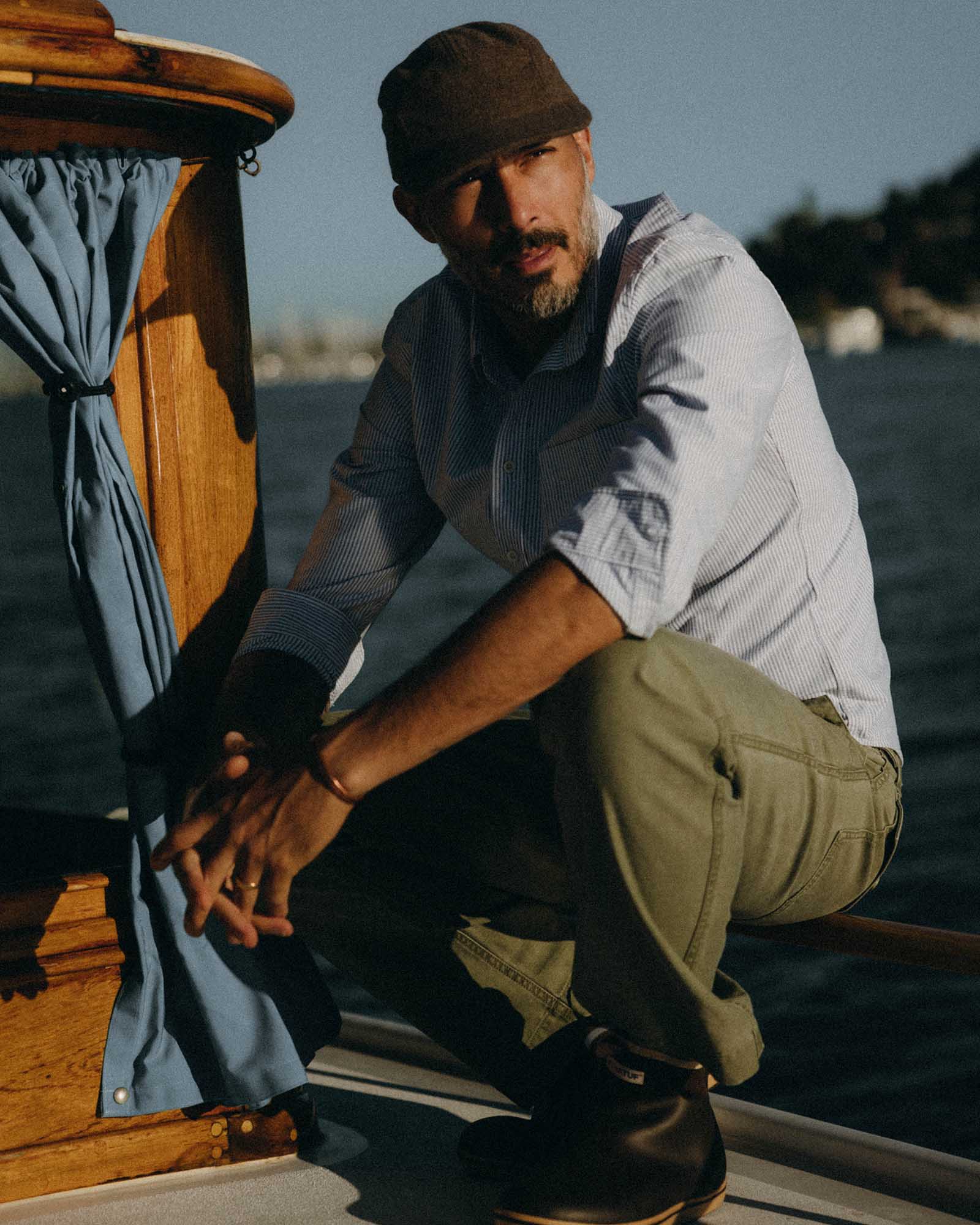 The Jack in Navy University Stripe Everyday Oxford - Image 4