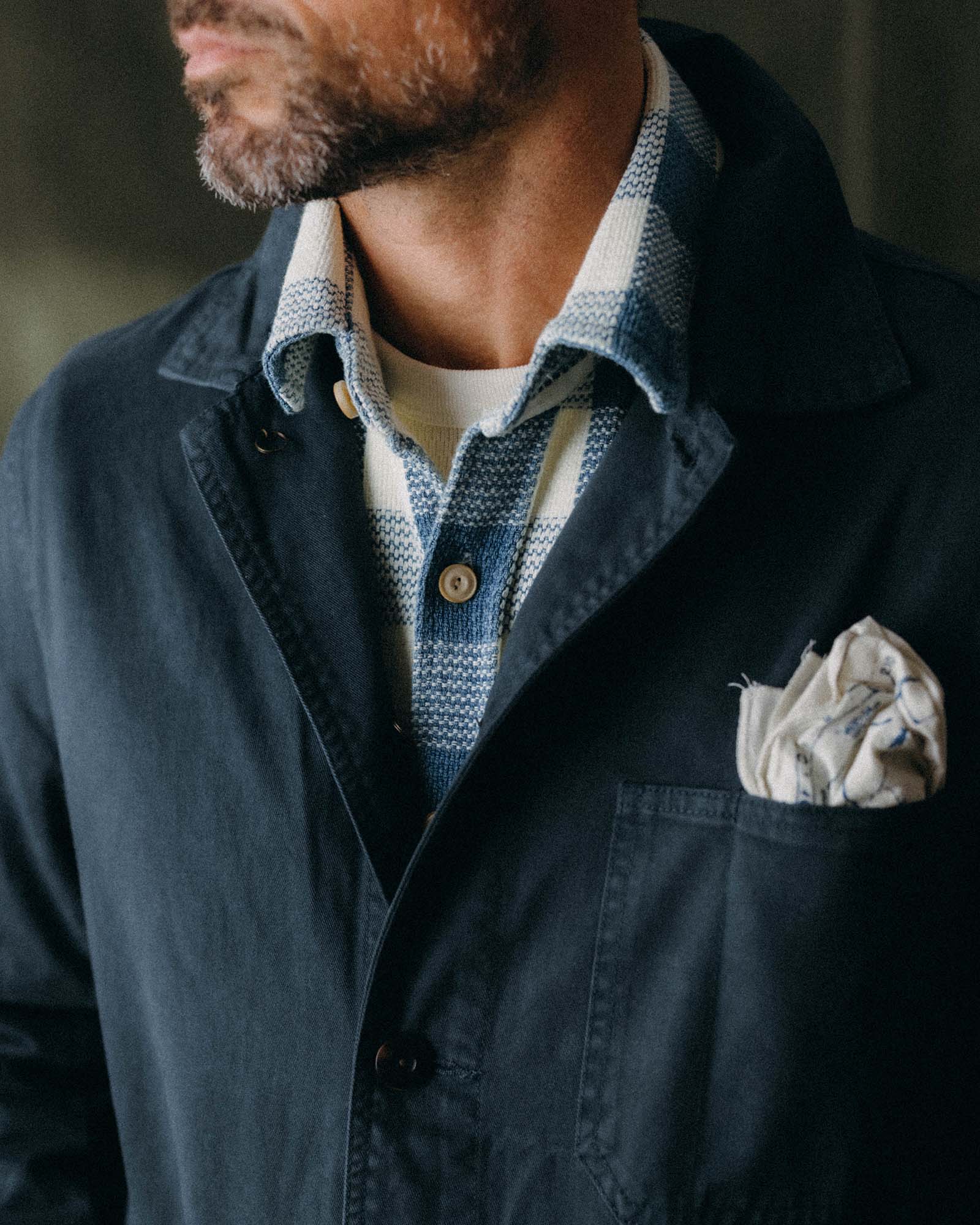 The Ojai Jacket in Organic Navy Foundation Twill - Image 3
