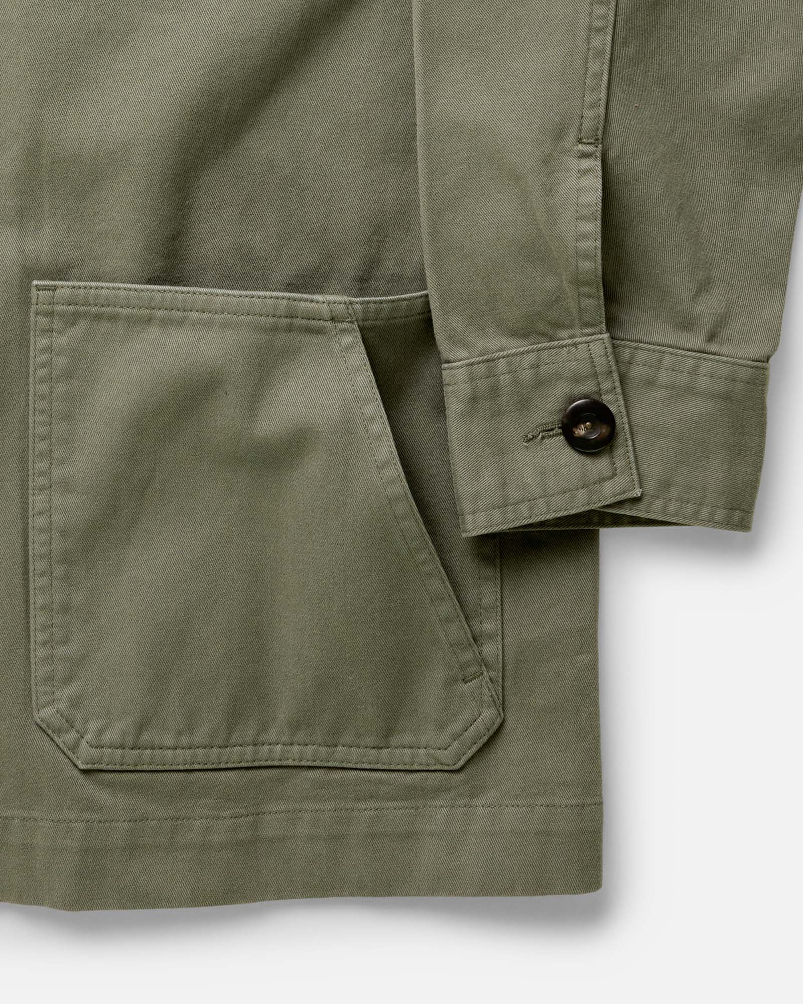 The Ojai Jacket in Organic Smoked Olive Foundation Twill - Image 6