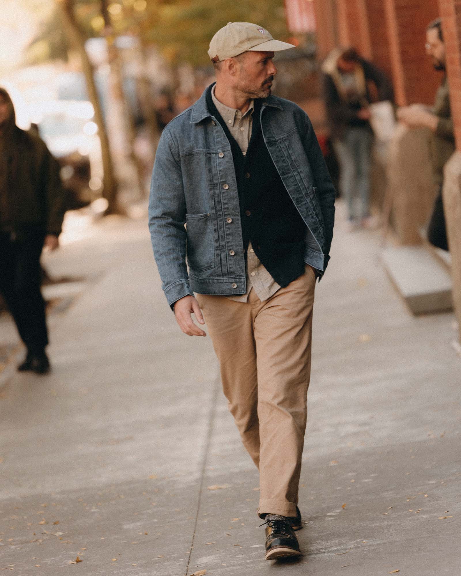 The Ryder Jacket in Japanese Washed Indigo Sashiko - Image 3
