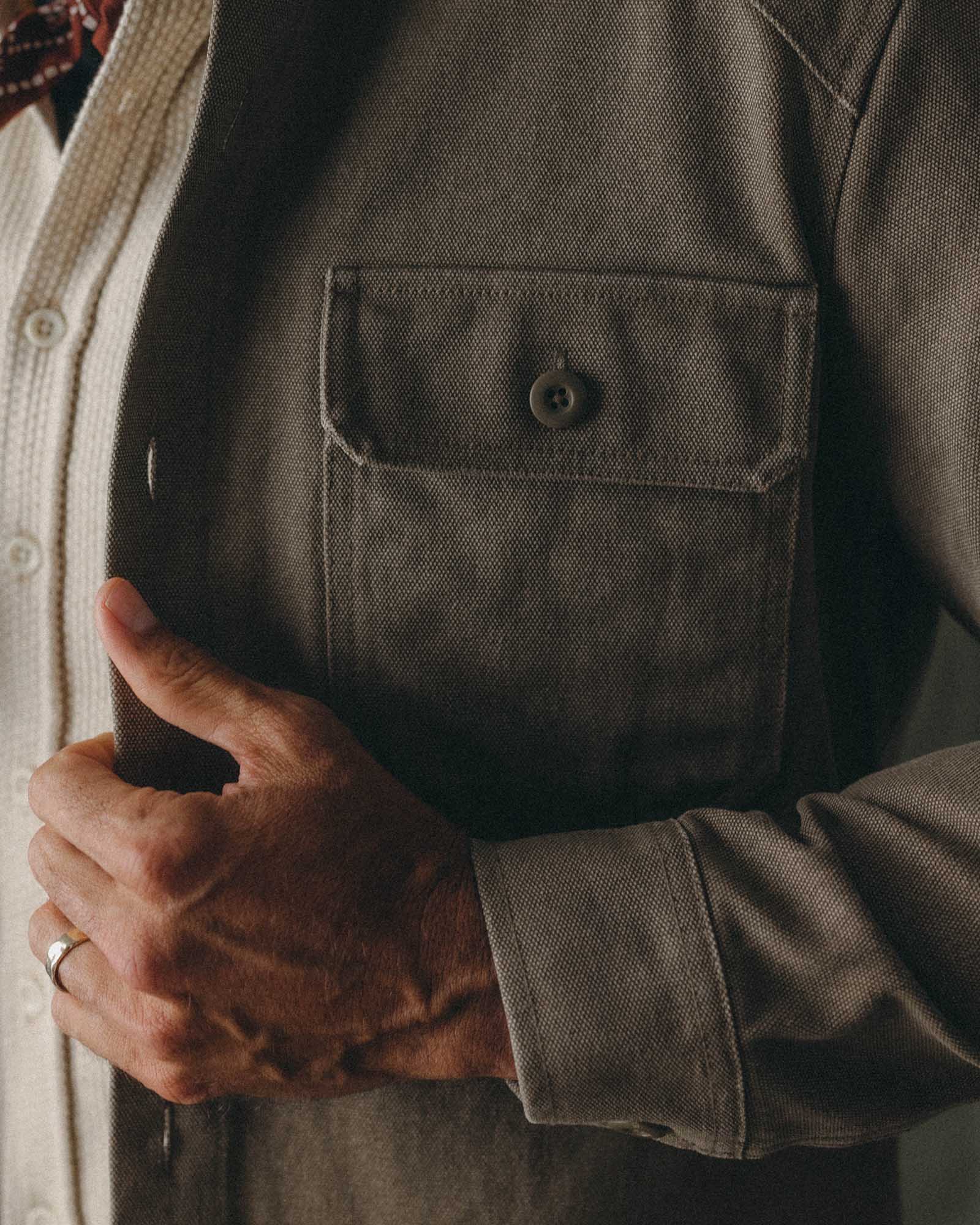 The Shop Shirt in Stone Chipped Canvas - Image 3
