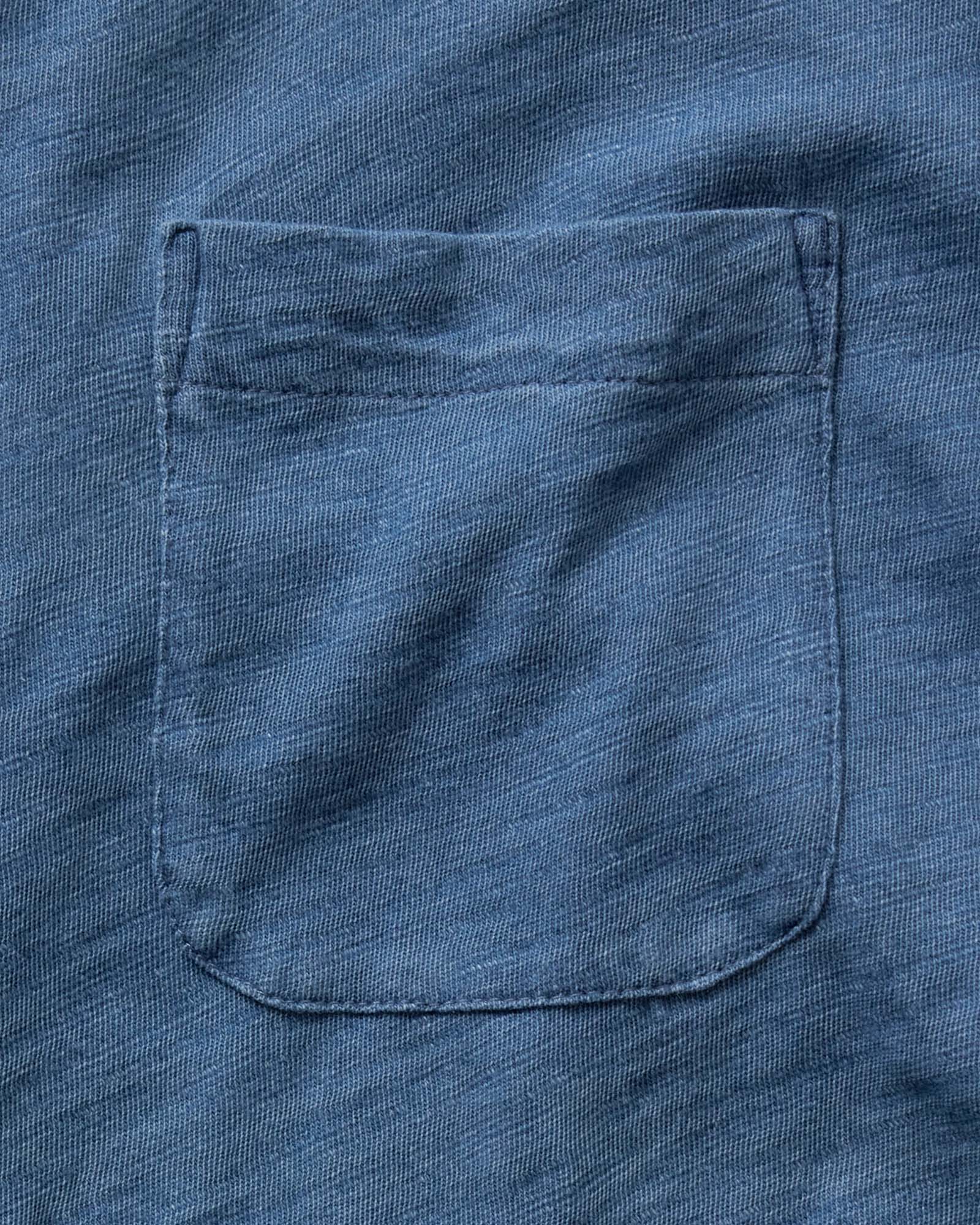 The Short Sleeve California in Washed Indigo Slub - Image 5