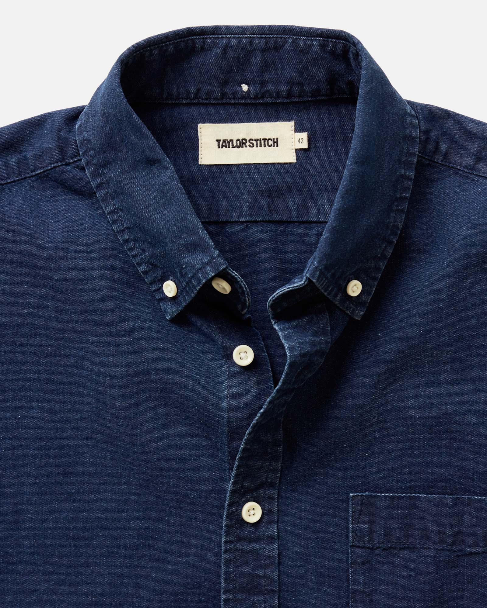 The Short Sleeve Jack in Rinsed Indigo Oxford - Image 4