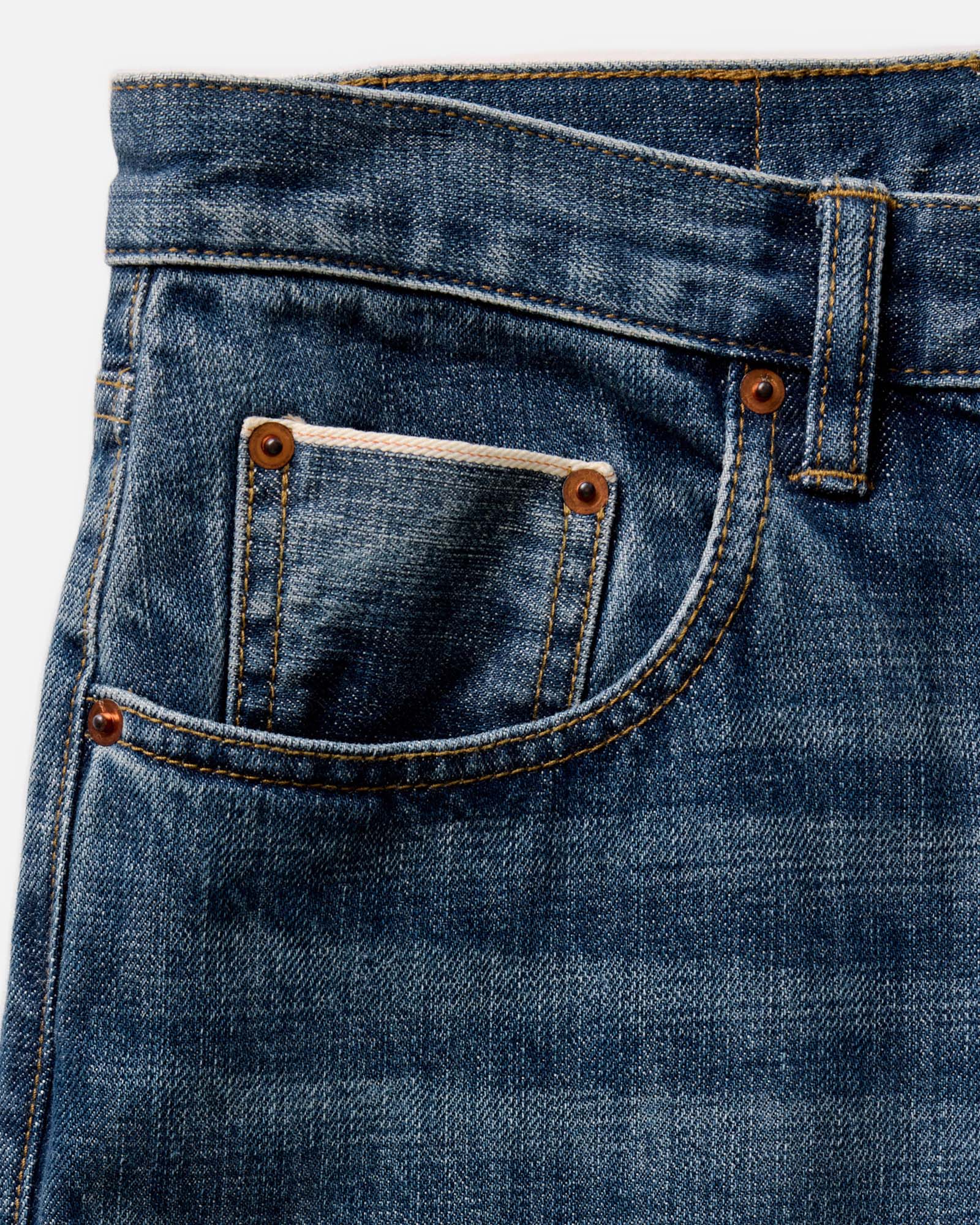 The Slim Jean in Mid Wash Organic Selvedge - Image 5
