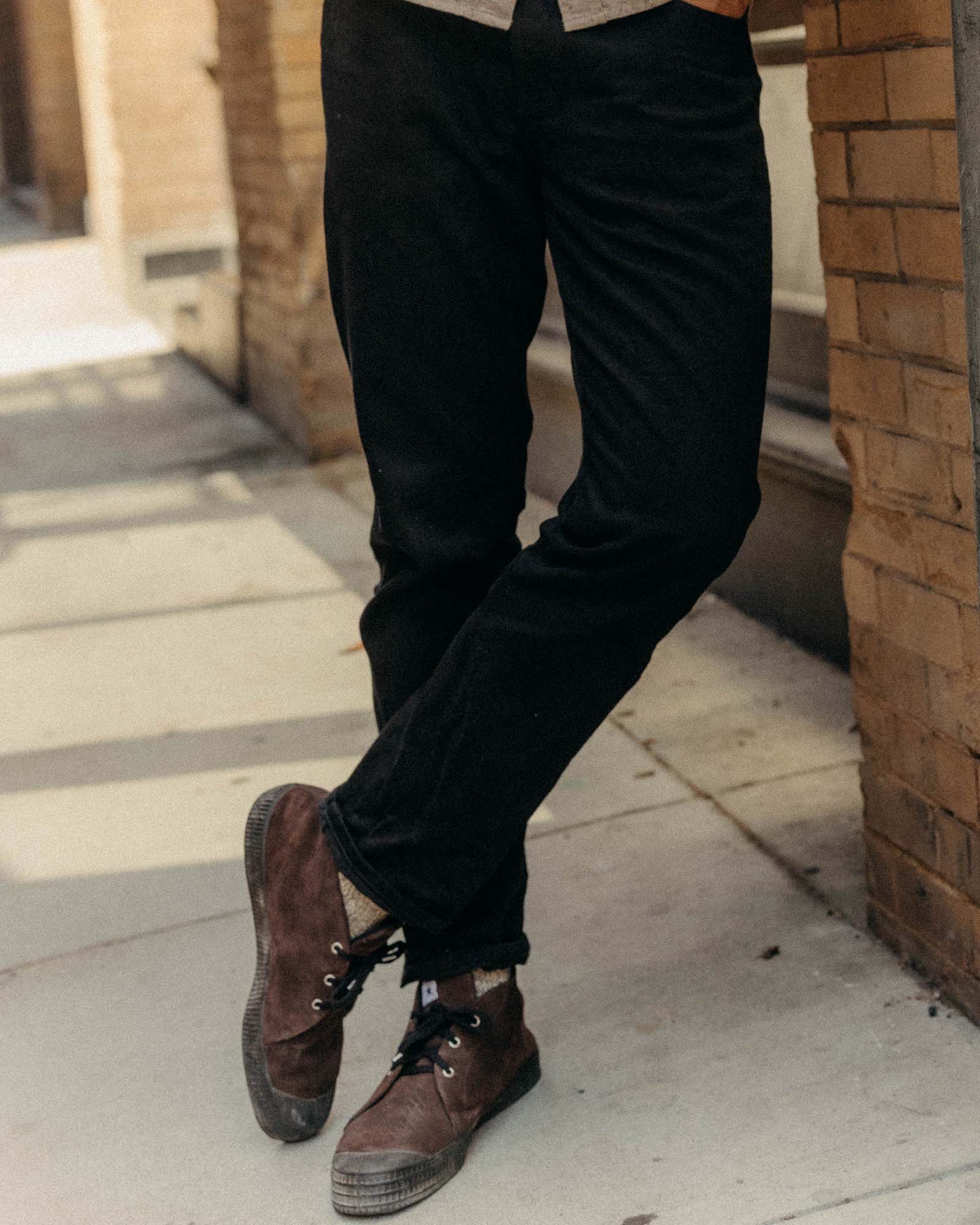 The Slim Jean in Rigid Black Organic Selvedge - Image 3