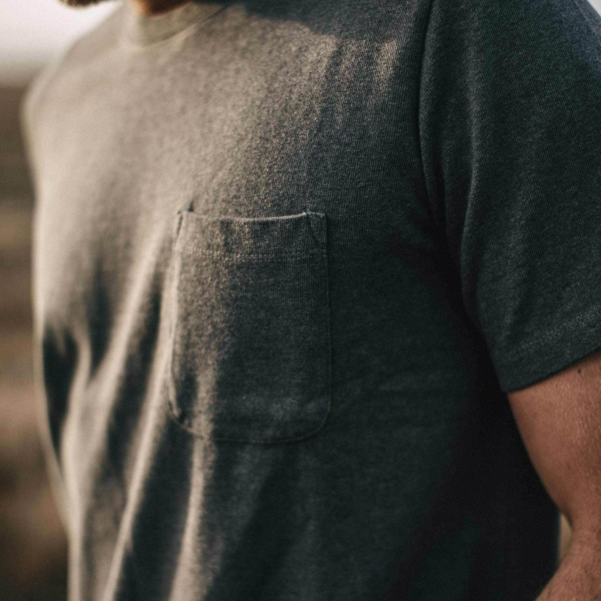 The Heavy Bag Tee in Heather Grey - Image 3