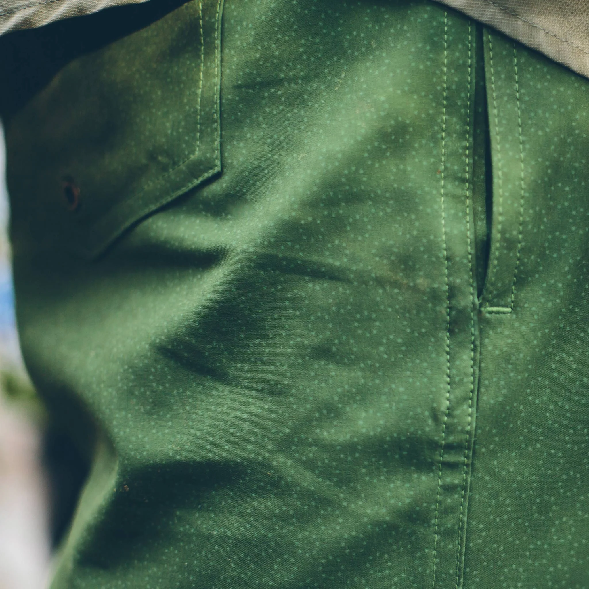 The Yuba Trunk in Olive Print - Image 6