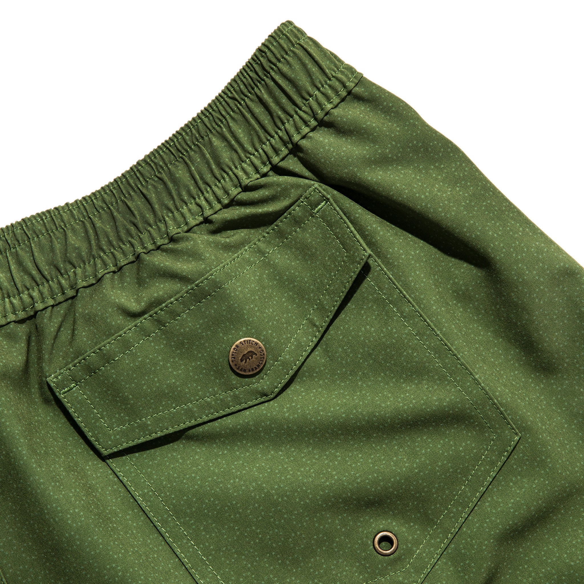 The Yuba Trunk in Olive Print - Image 9