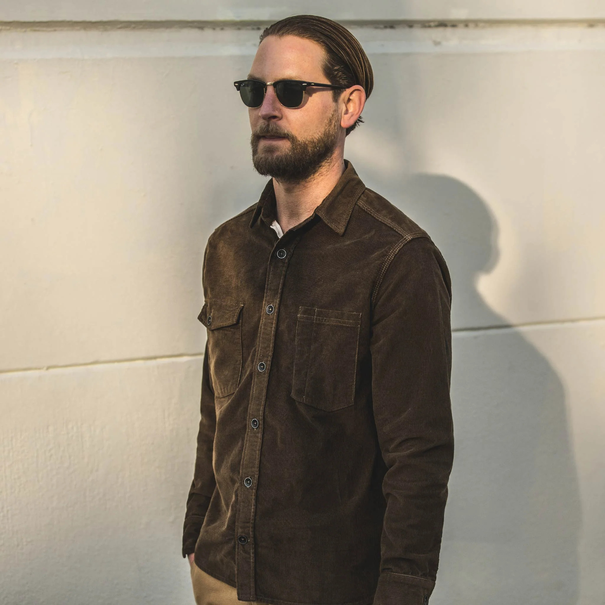 The Utility Shirt in Tobacco Cord - Image 5