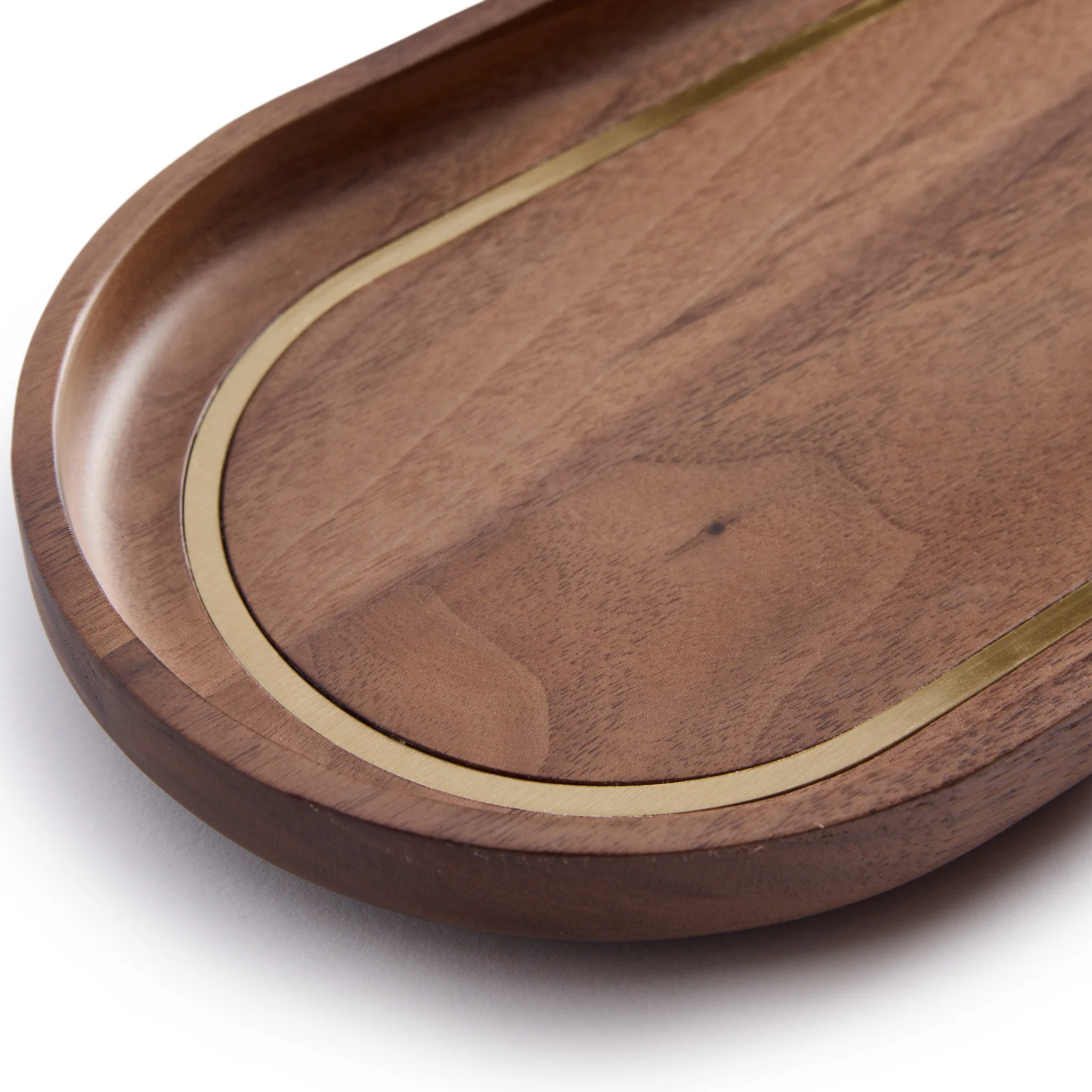The Valet Tray in Walnut and Brass - Image 5