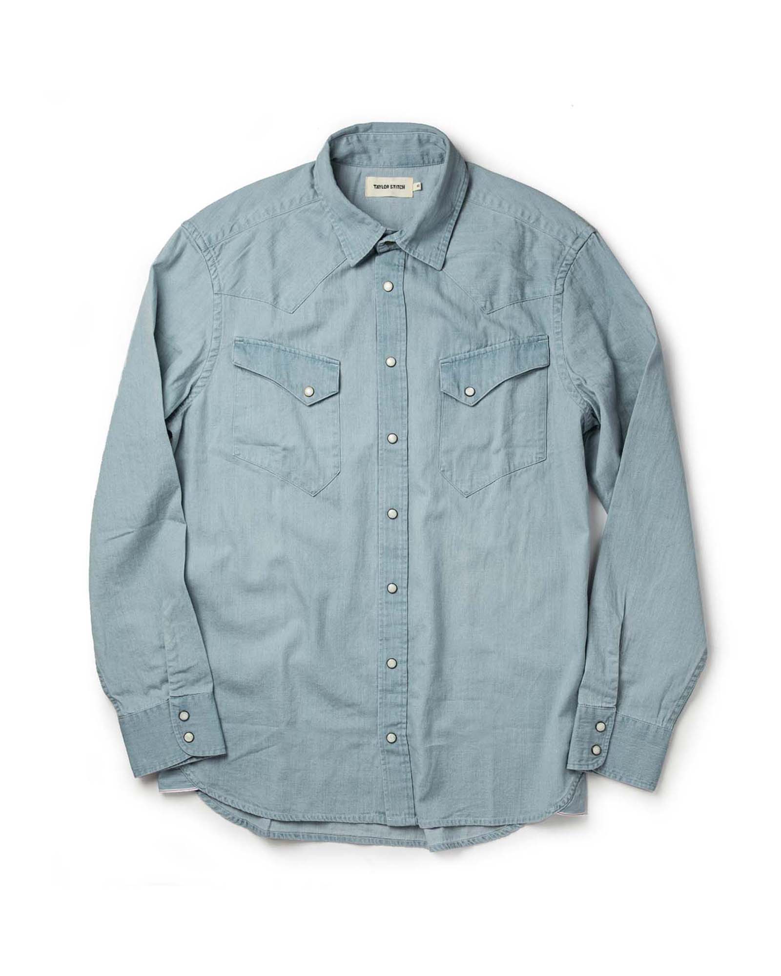The Western Shirt in Washed Denim - Image 6